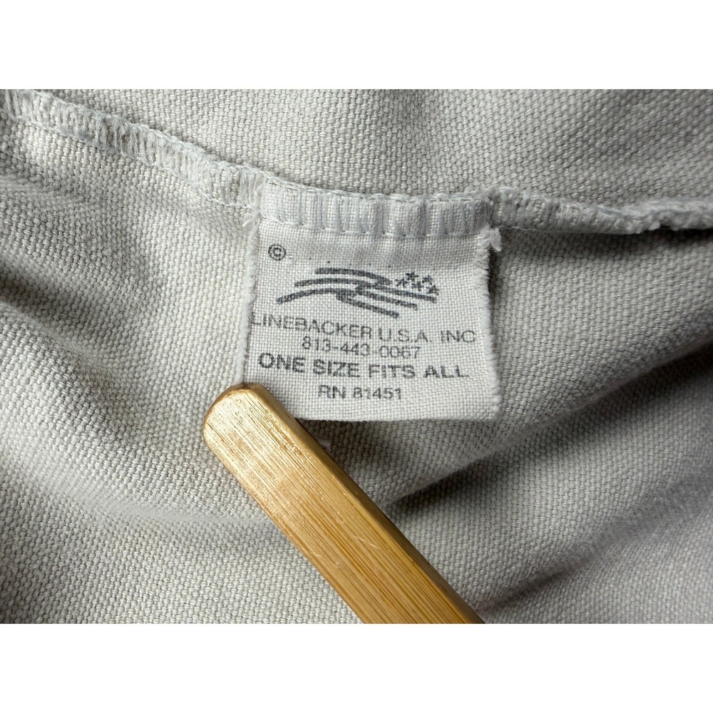 VTG 90s No Sweat Sweatwear Sugar Sack Cotton Pants Cream Mens One Size USA - Picture 4 of 16